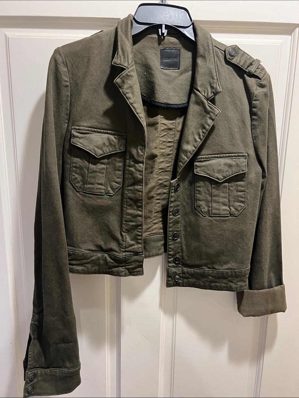 Joe's Jeans Olive Green Military Field Jacket
